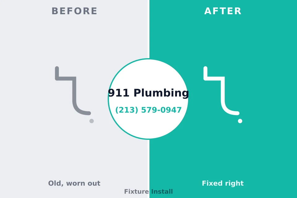 Before and after: plumbing company Marysville, WA